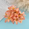 Artificial silk flower head detail, pink floral material for DIY crafts and photography props. - Style 10