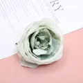 Vintage artificial peony flower head in green white, perfect for DIY crafts and wedding decor. - Style 5