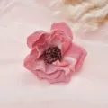 Exquisite pink artificial peony flower detail, vintage silk flower for home and wedding decor. - Style 10