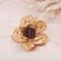 Artificial vintage peony flower detail close up, elegant silk floral home decor accent. - Style 11