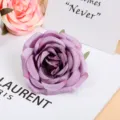 Künstlicher lilafarbener Rosenkopf für Hochzeitsdekoration, DIY Handwerk und Blumenwand. - Stil 3
