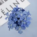 Blue artificial flower head fake flower DIY wedding decoration photo prop floral material - Style 9