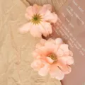 Artificial flower heads multi-layer daisy flowers for DIY hair accessories crafts - Orange