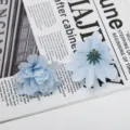Blau künstlich Pflaumenblüte Blumenkopf Detail für Hochzeitsdeko und DIY Heimdekoration. - Stil 3
