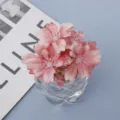 Pink artificial flower heads fake floral DIY material for stunning wedding party decorations. - Style 10