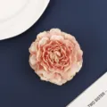 Artificial fabric peony flower satin chiffon burnt edge hair accessory apparel decoration. - 8#