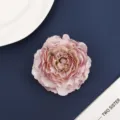 Artificial fabric peony flower satin chiffon burnt edge floral hair accessory diy craft. - 7#