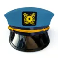 Blue black adult captain hat party sailor hat stage performance navy uniform costume accessory - Blue