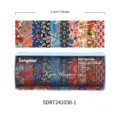 Washi Tape Set Vintage Blumen Dekoratives Masking Tape fuer Tagebuch und Basteln - Stil 1