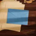 Set di carta da lettere vintage e busta blu per lettere d'amore e regali romantici. - Blu chiaro zolfo chiaro