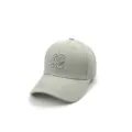Light gray cotton baseball cap with stylish 3D embroidered monogram for daily wear. - Adjustable / Gray