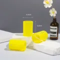 Yellow plastic hair rollers for fluffy hair styling. Convenient smooth hair curlers set. - 6 Pcs Pack (4.4cm) / Yellow