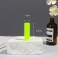 Fluorescent green nylon velcro hair curler, 1.5cm diameter and 6.2cm height for styling. - Nylon Hair Roller / Set of 6 / Random Color