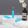 Plastic hair rollers with pins, 1.6cm x 6.8cm size for air bangs and natural curls. - 1.6cm (14 Pieces) / Blue