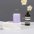 Purple nylon sponge hair roller for root volume and styling, portable hair tool accessory - 4.8cm 6 Pieces Pack / Random Color