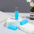 Blue plastic hollow hair curler set, 2.8x6.8cm portable fluffing styling hair roller tool. - 8 Pieces/Pack / Blue