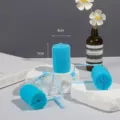 Sleeping hair curler sponge roller with plastic clip for natural styling and soft curls. - 6 Pack (4.0cm) / Blue