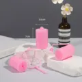 3.6cm sponge hair roller with plastic frame for beautiful bangs and daily curly hair styling. - 6 Pieces Pack / Pink