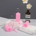 Pink sponge hair rollers with plastic frames for DIY bangs and sleep styling tool convenience. - 8 Pieces (3.0cm) / Pink