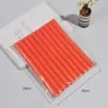 Orange Flexi Rods Hair Rollers Soft Foam Bendable Hair Curling Bars Styling Tool 24cm - Universal Rod 2.0x24CM (10 Pieces/Pack in OPP) / Orange