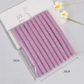 Purple sponge hair rollers set, soft heatless curling rods for DIY wavy hair styling. - Universal Rod 2.0x24CM (10 Pieces/Pack in OPP) / Light Purple