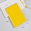Heatless sponge hair rollers set for bouncy curls and convenient air bangs styling tools. - 10 Pieces/Pack / Lemon Yellow