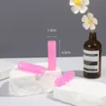 Pink plastic hair rollers with styling pins for bangs, lightweight and easy daily styling tool. - Pink