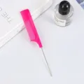 Hot pink steel pin tail comb for hair styling, professional sectioning and highlighting tool. - 21cm / Plum Red