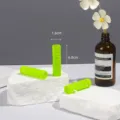 Green silicone hair rollers with fixing pins for air bangs and natural soft curls. - 1.6cm (14 Pieces) / Green