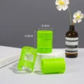 Green plastic hair rollers for bangs, self-grip curling tools and styling accessories. - 4.4cm (6 Pieces/Pack)