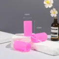 PP plastic hair roller curler with pin for DIY hair styling and volume curling tool. - Pink