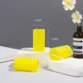 Yellow PP plastic hair roller with styling pin, diameter 3.6cm height 6.8cm hair styling tool. - Yellow