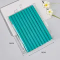 Heatless hair curlers styling rods soft foam curling ribbon sleep waves hair rollers 18x24cm - 10 Pieces/Pack / Vintage Green