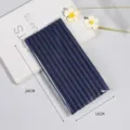 Dark blue pearl cotton hair rollers, long curling rods set for salon styling and daily hair care. - 1.2x24cm (10 Pieces/Pack) / Sapphire Blue