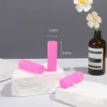 Pink plastic hollow hair rollers for bangs and curling, lightweight daily styling hair curler tools. - 10 Pieces/Pack / Pink