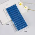 Blue foam hair curlers flexible hair styling tools heatless wave rods in package 24x10cm - 10 Pieces/Pack / Dark Blue