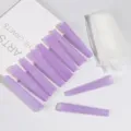 Purple self-adhesive hair rollers variant, fluffy bangs styling tools, nylon magic curlers - Purple