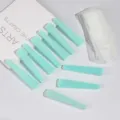 Self-gripping hair rollers, lightweight nylon curling cylinders for effortless styling and volume. - Green