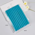 Blue foam hair curling rods soft sponge rollers DIY wave styling tools with clear bag packaging - 10 Pieces/Pack / Lake Blue