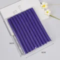Purple soft foam hair rollers curling rods for wave styling and sleeping curls, 1 pack. - 10 Pieces/Pack / Deep purple