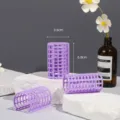 Purple plastic hair roller, 3.6x6.8cm hair styling tool for bangs and lazy curls variant. - 6 Pieces (3.6cm) / Purple