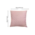 Modern pink embossed pillow cover, square cushion cover for sofa home decor 50x30cm - 45*45cm (Brushed Fabric Pillow Insert) / Pink