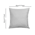 Modern minimalist embossed square pillow cover 45x45cm variant view for home sofa decor. - 45*45cm (Brushed Fabric Pillow Insert) / Gray