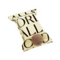 Modern minimalist fabric tissue box cover with chic typography and cute plush pom-pom decor. - 18x25cm / Alphabet