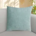 Fine-striped corduroy pillow cover in light blue, soft solid cushion for modern home office. - 40*40cm (No Insert) / Malachite green