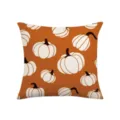 Autumn pumpkin throw pillow cover orange decorative cushion case for sofa home Thanksgiving decor - Style 3 / 45*45cm (Throw Pillow Cover) Without Insert
