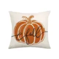 Autumn pumpkin print cushion cover fall decorative pillow case for home sofa Thanksgiving day decor - Style 4 / 45*45cm (Throw Pillow Cover) Without Insert