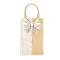 Car hanging tissue box with chic tweed and bow, stylish auto interior storage organizer. - Style 7 / 40*14*1cm