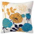 Nordic floral throw pillow, modern decorative cushion for sofa, bedroom and living room decor. - 45x45cm Pillow Cover Without Core / Style 2