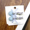 Cute crystal bow hair clips duckbill hair accessories for women girls sweet daily styling look. - Bowknot Crystal Hair Clip